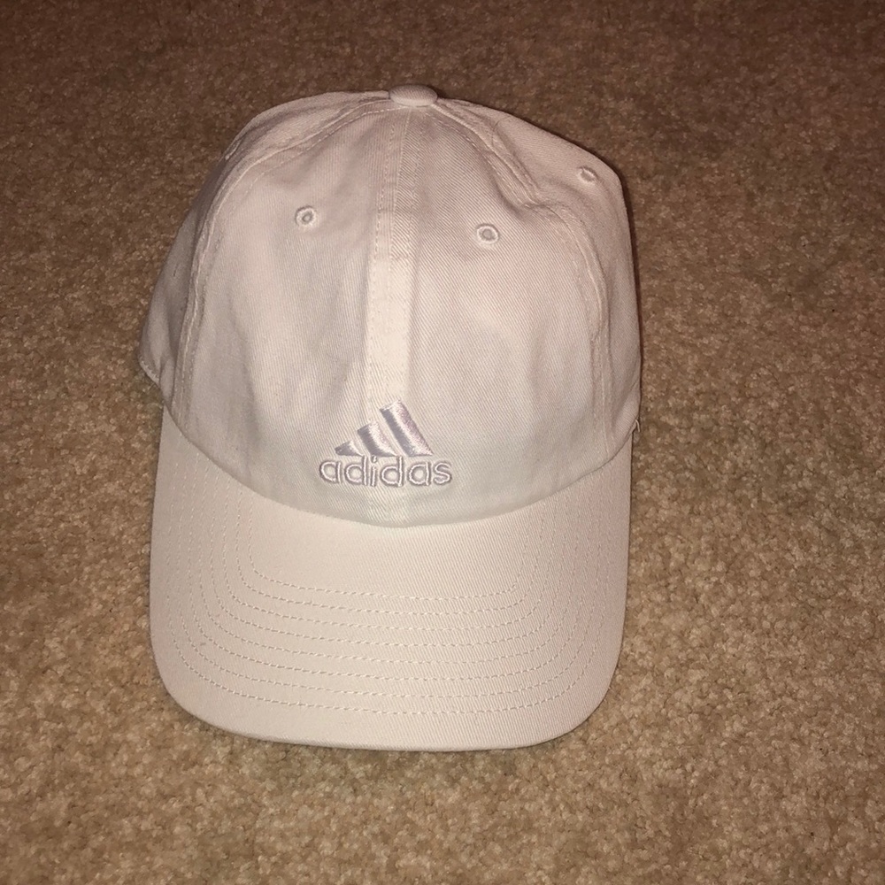 White adidas hat